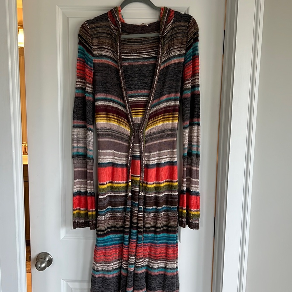 Free People duster with hoodie!
